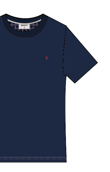 T-SHIRT HOMME BLEU MARINE - COTON BIO - PRÉCOMMANDE