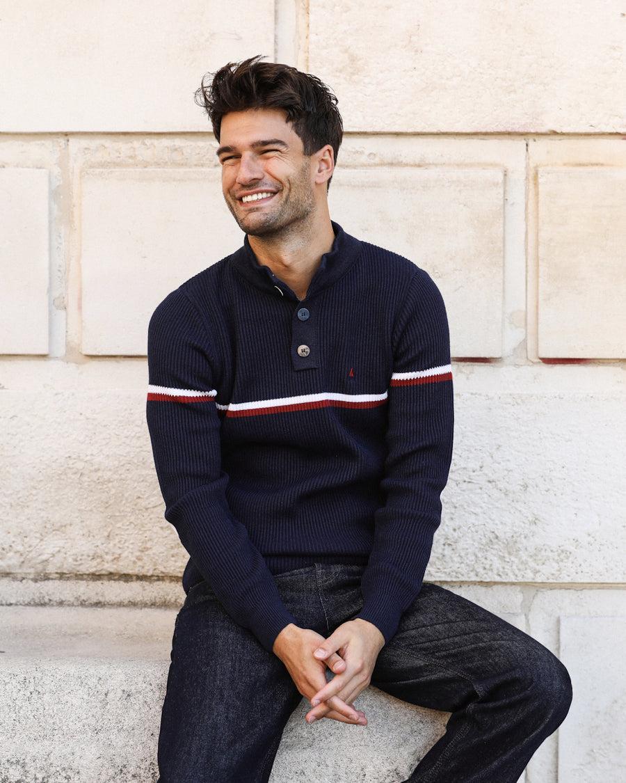 PULL TRICOTÉ EN FRANCE | LAINE MÉRINOS | JEAN-CLAUDE  | PRÉCOMMANDE