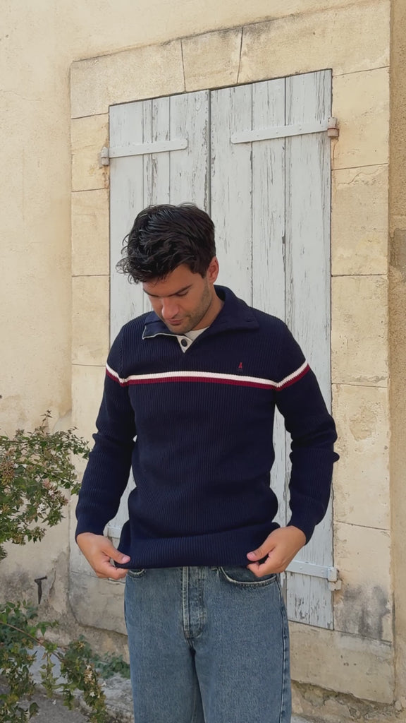 PULL TRICOTÉ EN FRANCE MAISON FT