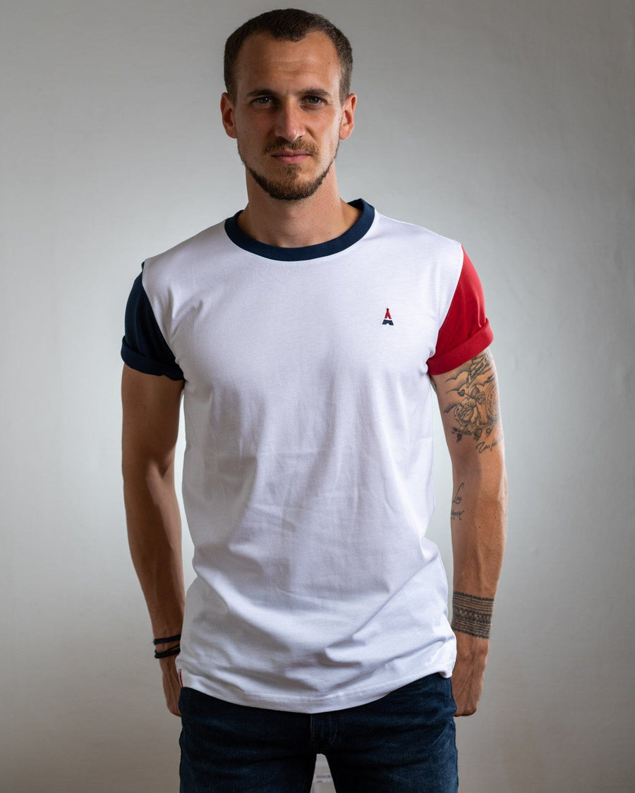 T-shirt Homme, Tricolore, Coton Biologique